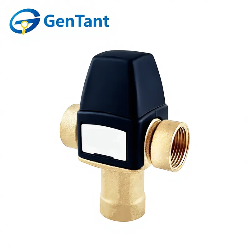 নীচে জল আউটলেট সঙ্গে থার্মোস্ট্যাটিক মিশ্রণ ভালভ